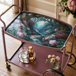 Oude Boom Magenta Bloemige Bos Decoupage Tissuepapier