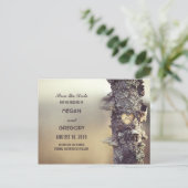 Oude boom rustiek Save the date Aankondigingskaart (Staand voorkant)