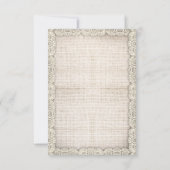 oude boom rustieke land bruiloft RSVP (Achterkant)