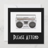 Oude Boombox-radio Kaart (Voorkant)