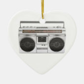Oude Boombox-radio Keramisch Ornament (Voorkant)