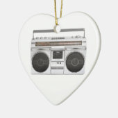 Oude Boombox-radio Keramisch Ornament (Links)