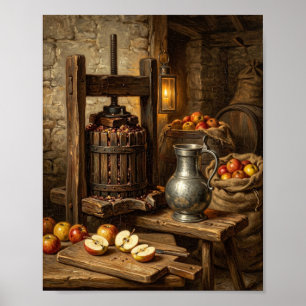 Oude Boomgaard Appels Ciderkelder II Poster