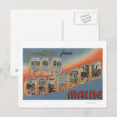 Oude boomgaard, Maine - Grote lettertjes Briefkaart (Voorkant / Achterkant)