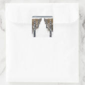 oude boomgaard vierkante sticker (Tas)