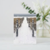 oude boomgaard winter briefkaart (Staand voorkant)