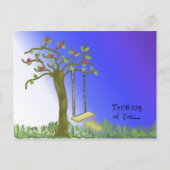 Oude boomtekening briefkaart (Voorkant)