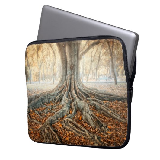 Oude boomwortels laptop sleeve (Voorkant Links)