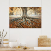 Oude boomwortels poster (Keuken)