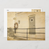 Oude boot briefkaart (Voorkant / Achterkant)