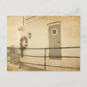 Oude boot briefkaart