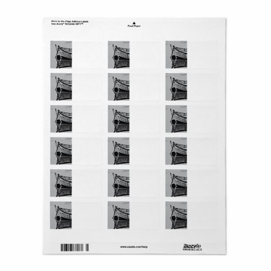 Oude boot etiket (Full Sheet)