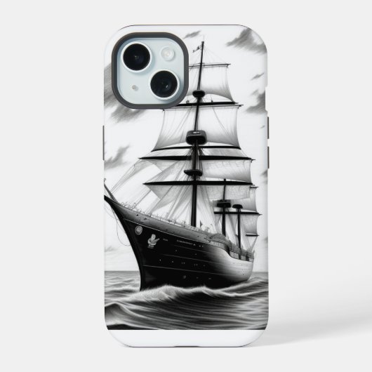 Oude Boot iPhone 15 Case (Achterkant)