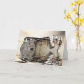 oude boot kaart (Gele Bloem)