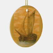 Oude boot keramisch ornament (Rechts)