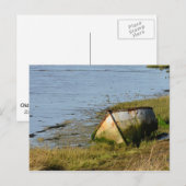 Oude boot op Creek Briefkaart (Voorkant / Achterkant)