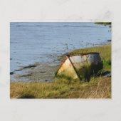 Oude boot op Creek Briefkaart (Voorkant)