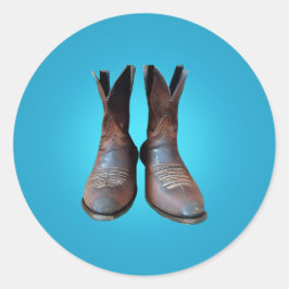 Oude Boots Ronde Sticker