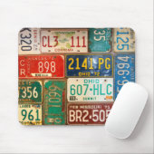 oude borden met roestvrij rijbewijs muismat (Met muis)