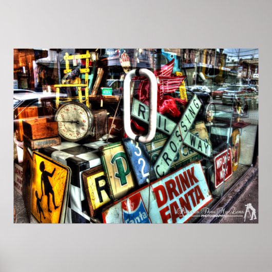 Oude borden poster (Voorkant)