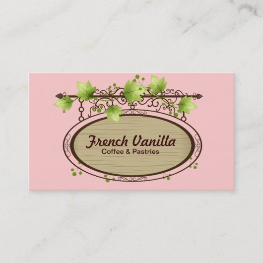 Oude bordje visitekaartje (Voorkant)