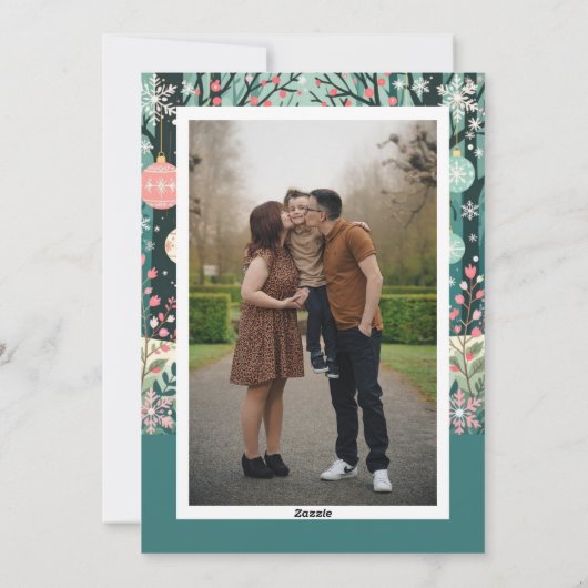 Oude bos feestdagenkaart (Achterkant)