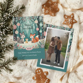 Oude bos feestdagenkaart