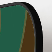 Oude Bos Moeras Cirkel Streep met Naam Pickleball Paddle (Links Detail)