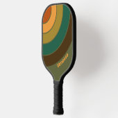 Oude Bos Moeras Cirkel Streep met Naam Pickleball Paddle (Links)