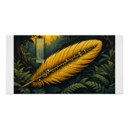 Oude bos relikwie perfect poster