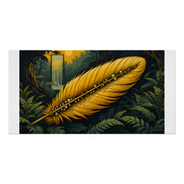 Oude bos relikwie perfect poster