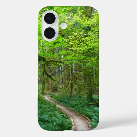 Oude Bos Wandelroute in Olympic National Park Case-Mate iPhone Case (Achterkant)