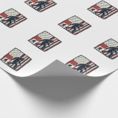 Oude bosdier vlag vector shirt ontwerp_1 cadeaupapier (Hoek)