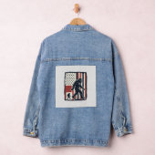 Oude bosdier vlag vector shirt ontwerp_1 denim jacket (Hangar)