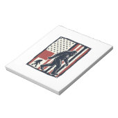 Oude bosdier vlag vector shirt ontwerp_1 notitieblok (Linkerzijde)
