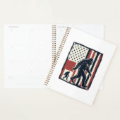 Oude bosdier vlag vector shirt ontwerp_1 planner (Display)