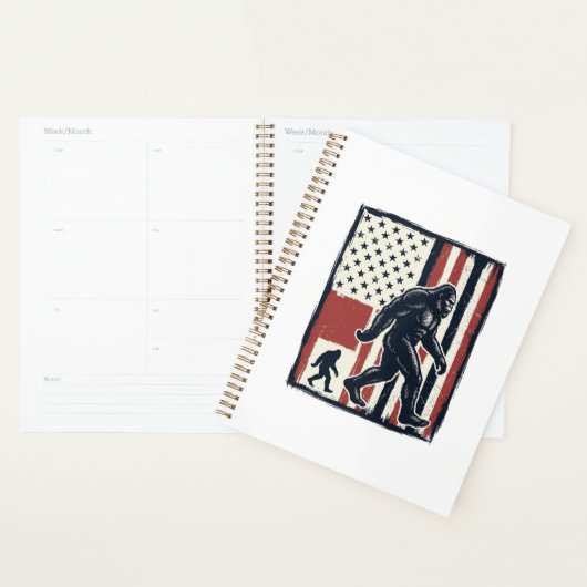 Oude bosdier vlag vector shirt ontwerp_1 planner (Display)