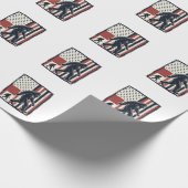 Oude Bosdier Vlag Vector T-shirt Ontwerp_1 Cadeaupapier (Hoek)