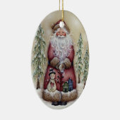 Oude  boskerstkerstsierooster keramisch ornament (Rechts)