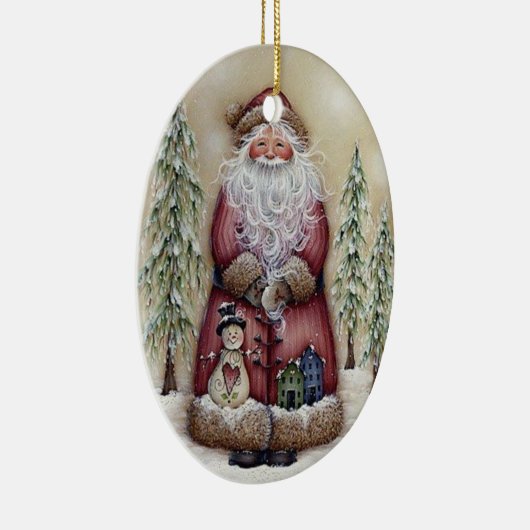 Oude  boskerstkerstsierooster keramisch ornament (Rechts)