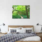 Oude Bosroute in Olympic National Park Canvas Afdruk (Insitu (Slaapkamer))