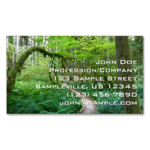 Oude Bosroute in Olympic National Park Magnetisch Visitekaartje