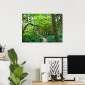 Oude Bosroute in Olympic National Park Poster (Thuiskantoor)
