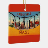Oude Boston Groet Keramisch Ornament (Rechts)