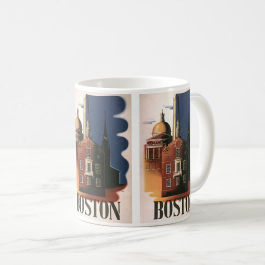 Oude Boston, Massachusetts Paul Revere's rit Koffiemok (Voorkant rechts)