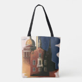 Oude Boston, Massachusetts Paul Revere's Rit Tote Bag (Achterkant)