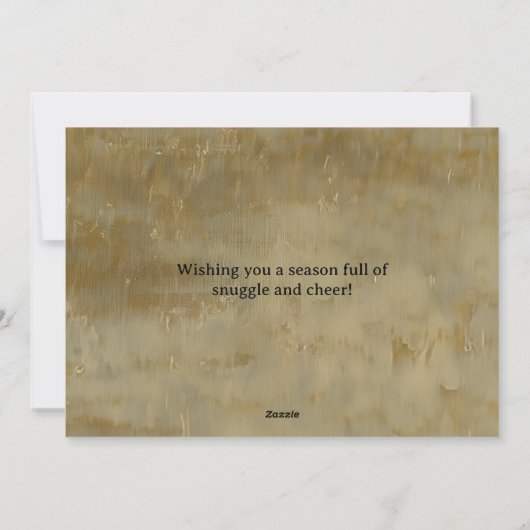 Oude Boston Terrier Honden Prettig Kerstmis Feestdagenkaart (Achterkant)