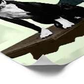 Oude BostonTerrier Poster (Hoek)