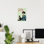 Oude BostonTerrier Poster (Thuiskantoor)