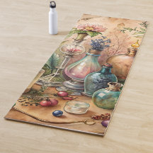 Oude botanische apothekersflessen 